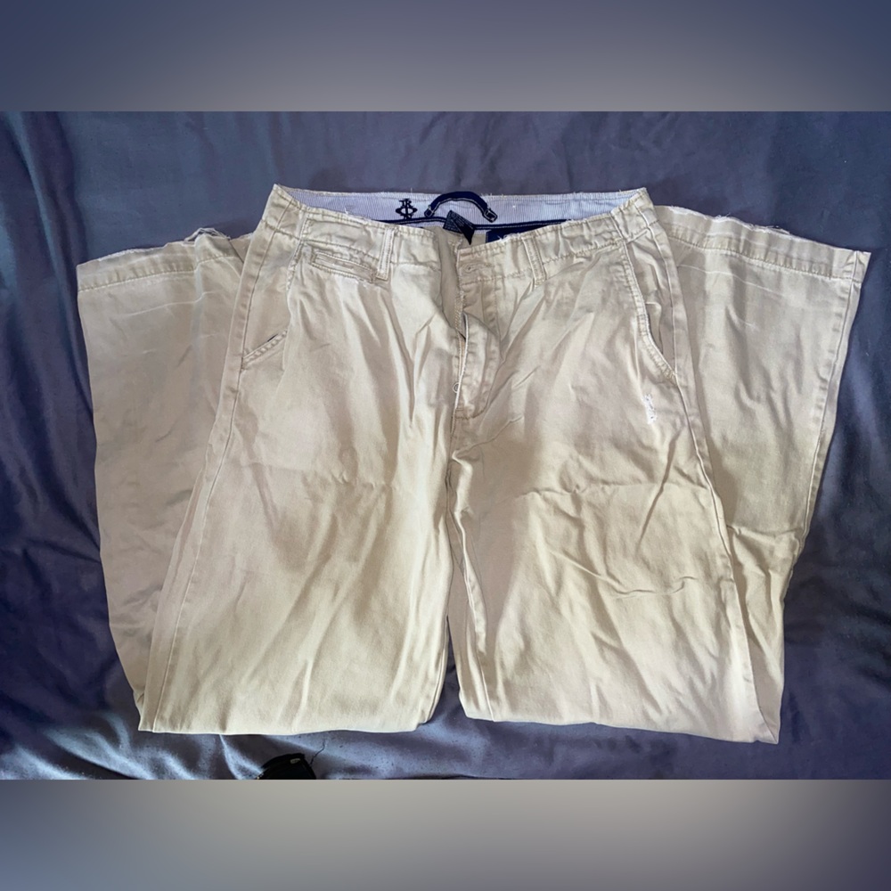 Men’s Iron Jeans Distressed Khaki Pants 32x34